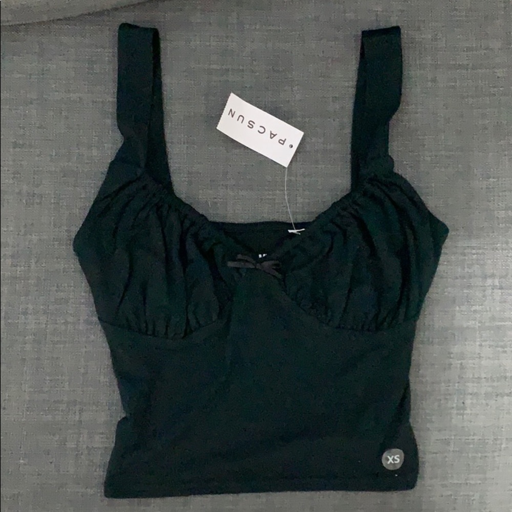Me to We black crop top